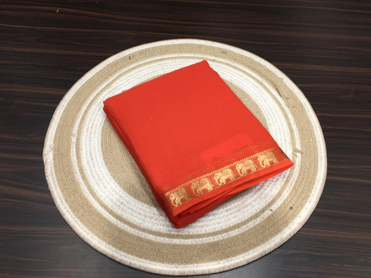 Semi Mysore Crape Silk