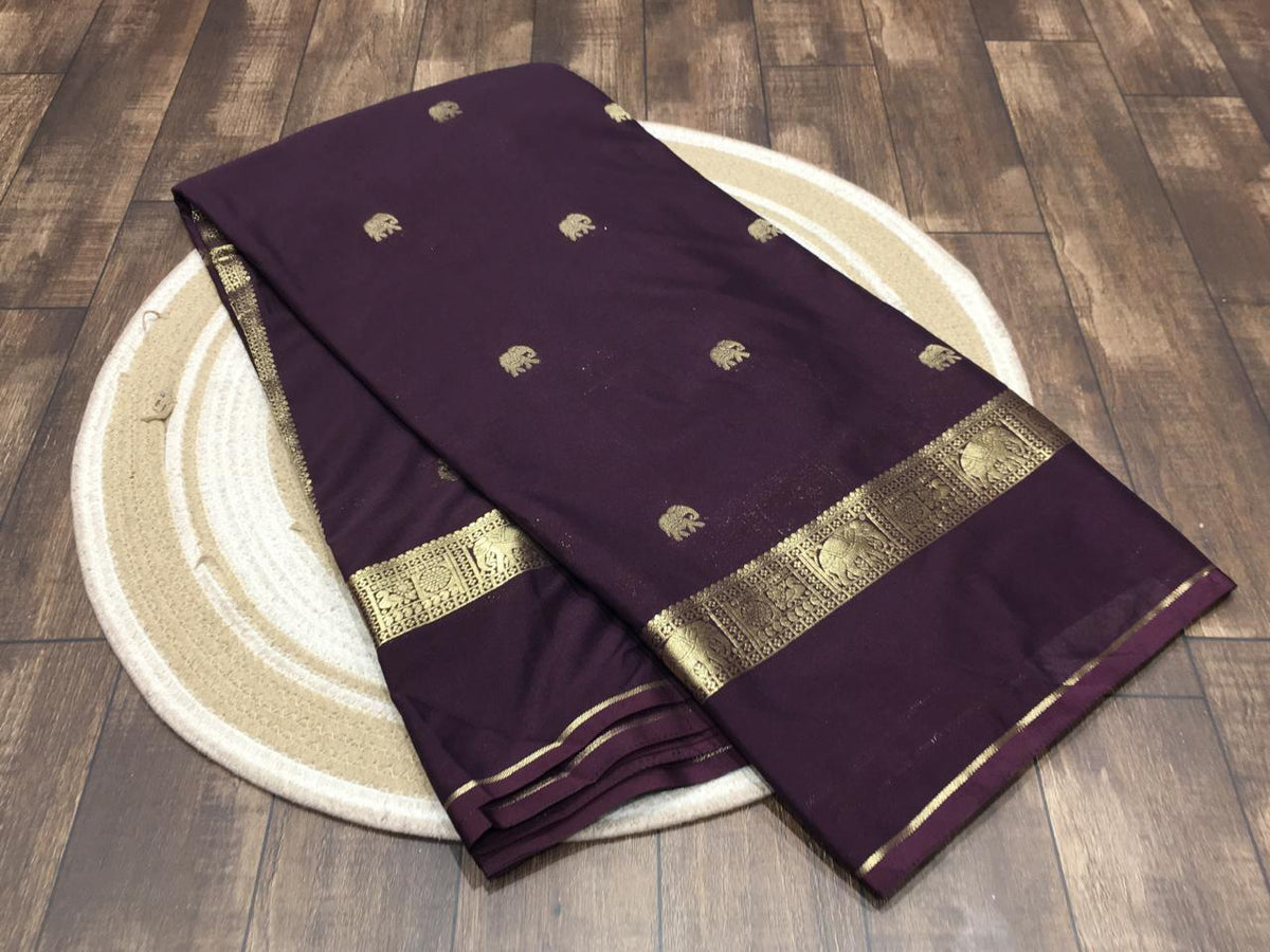Semi Mysore Crape Silk