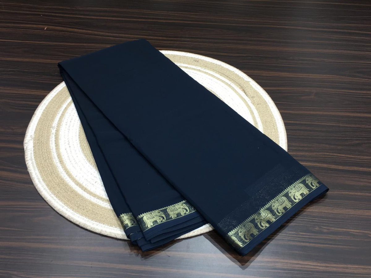 Semi Mysore Crape Silk