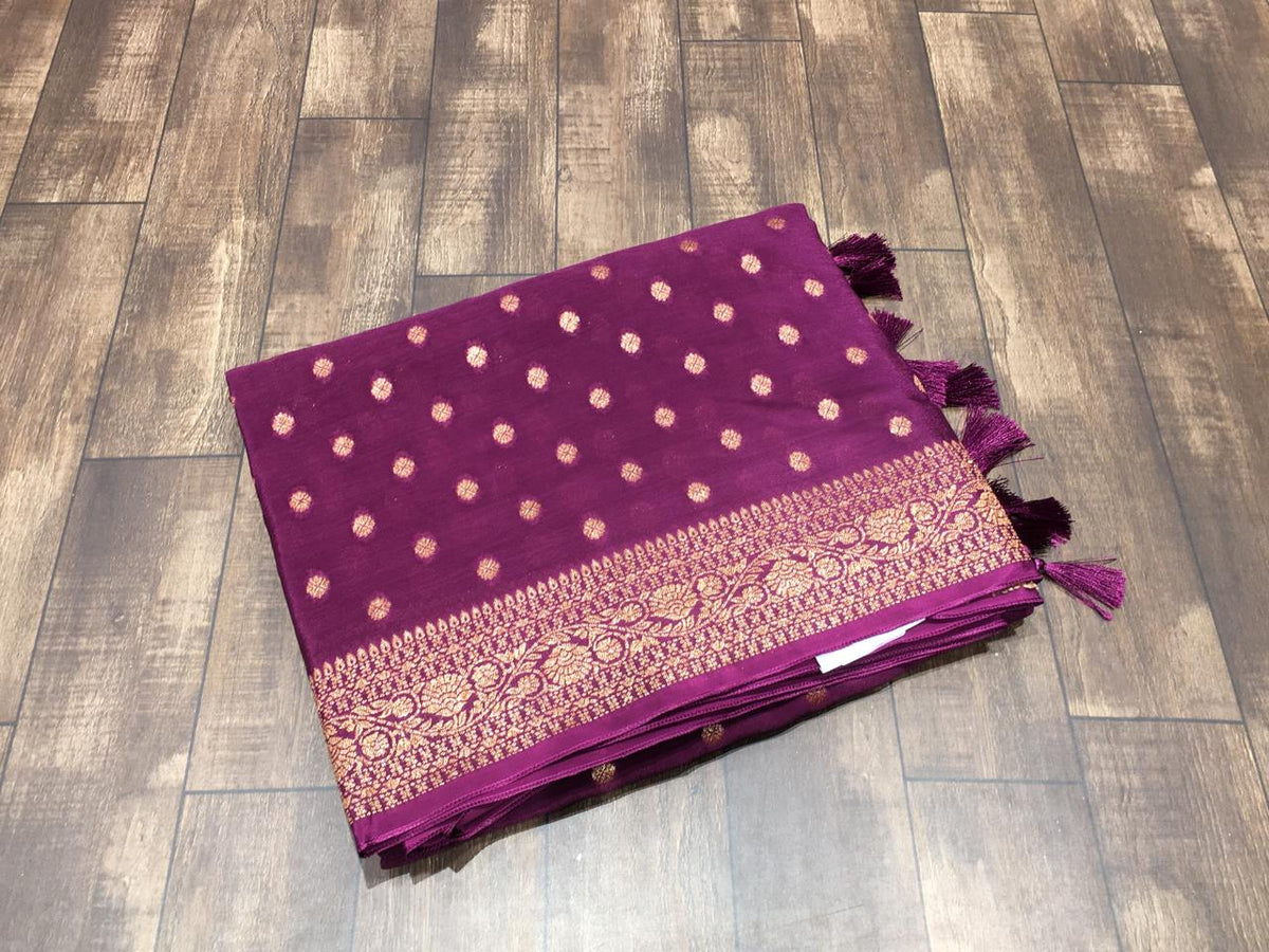 Crape Banarasi Saree