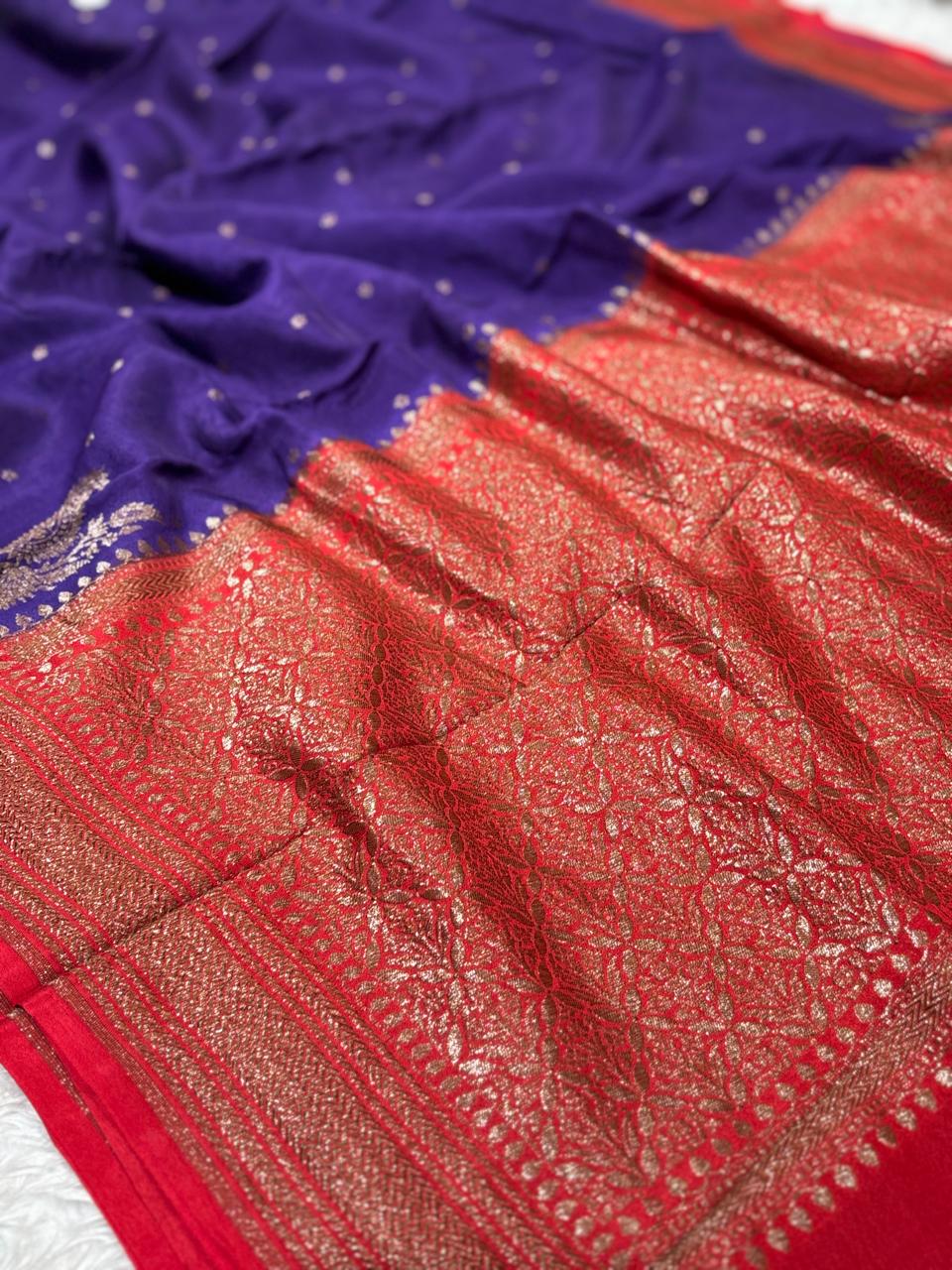 Semi Kaddi Banarasi Saree