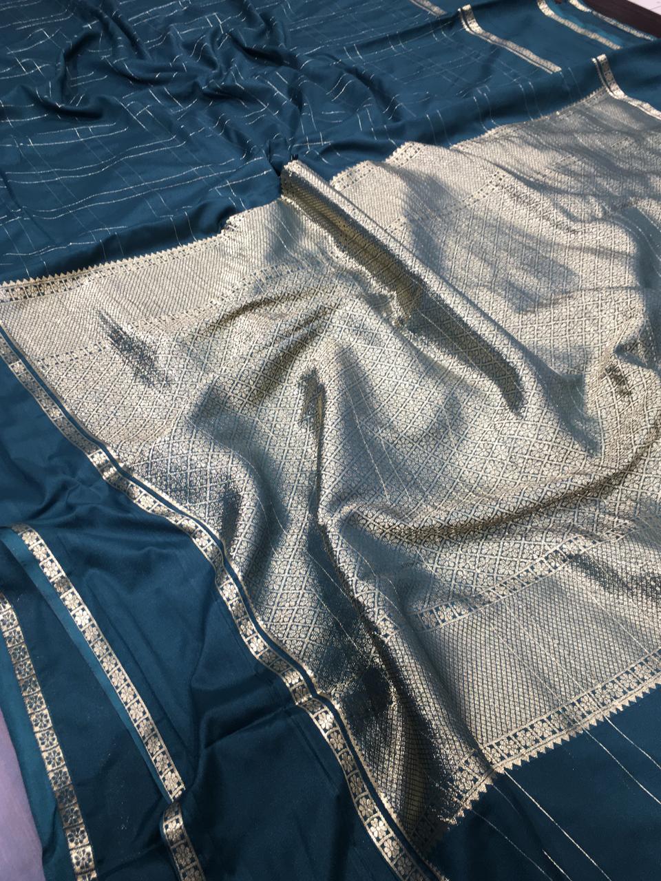 Semi Mysore Crape Silk