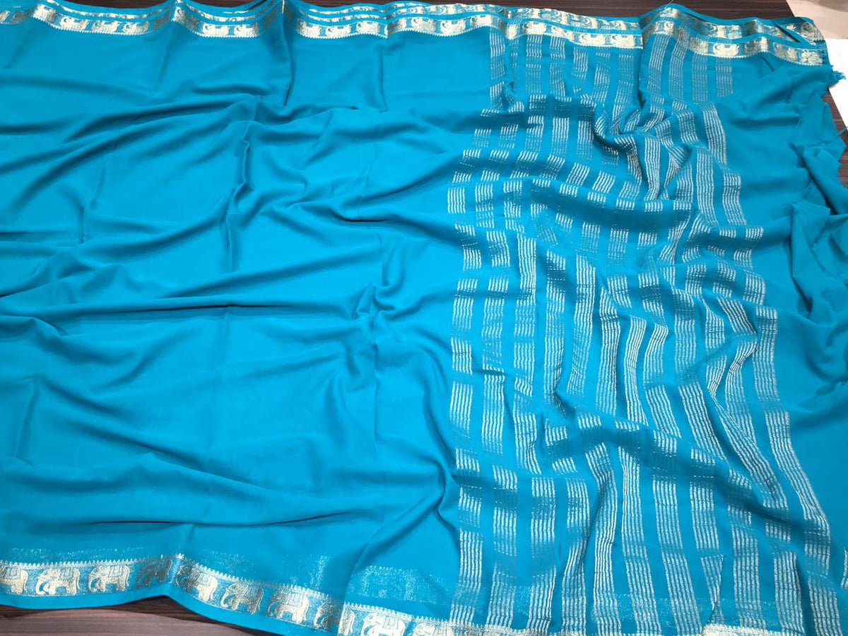 Semi Mysore Crape Silk