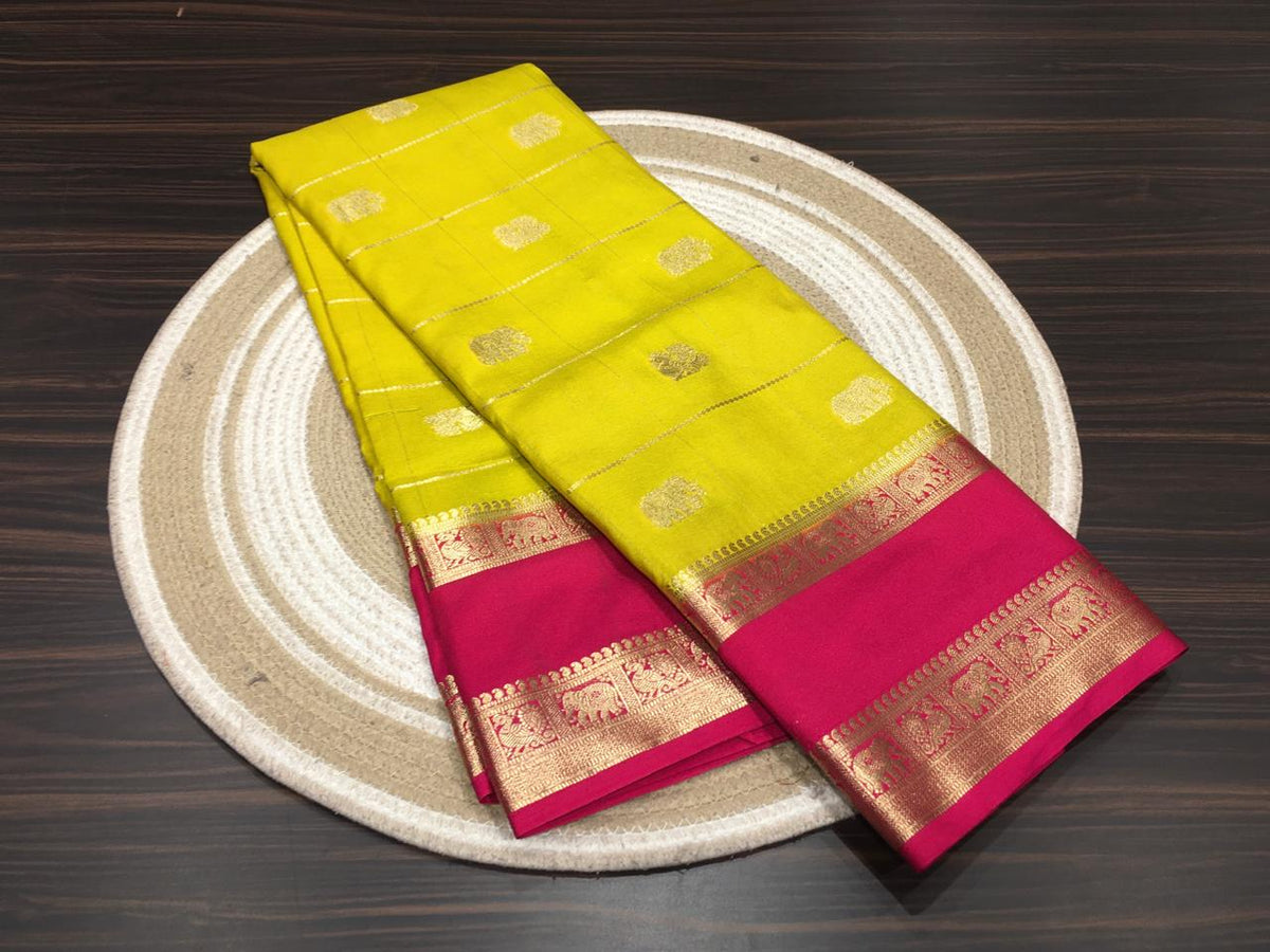 Semi Mysore Crape Silk