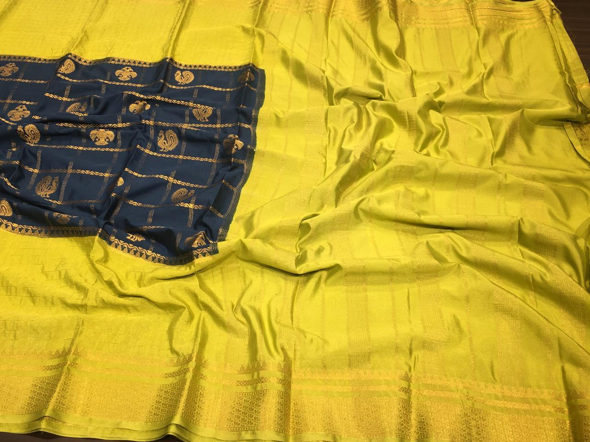 Semi Mysore Crape Silk