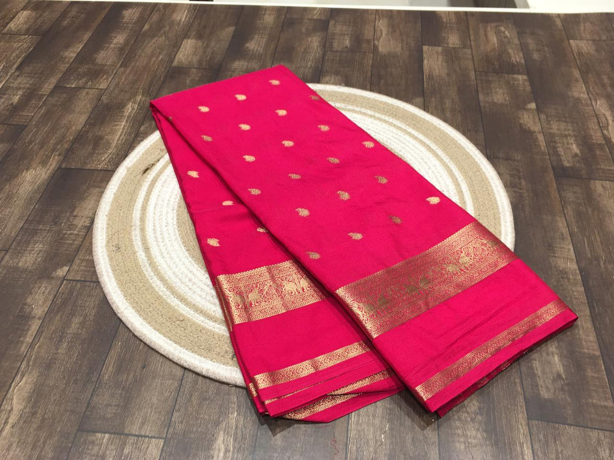 Semi Mysore Crape Silk