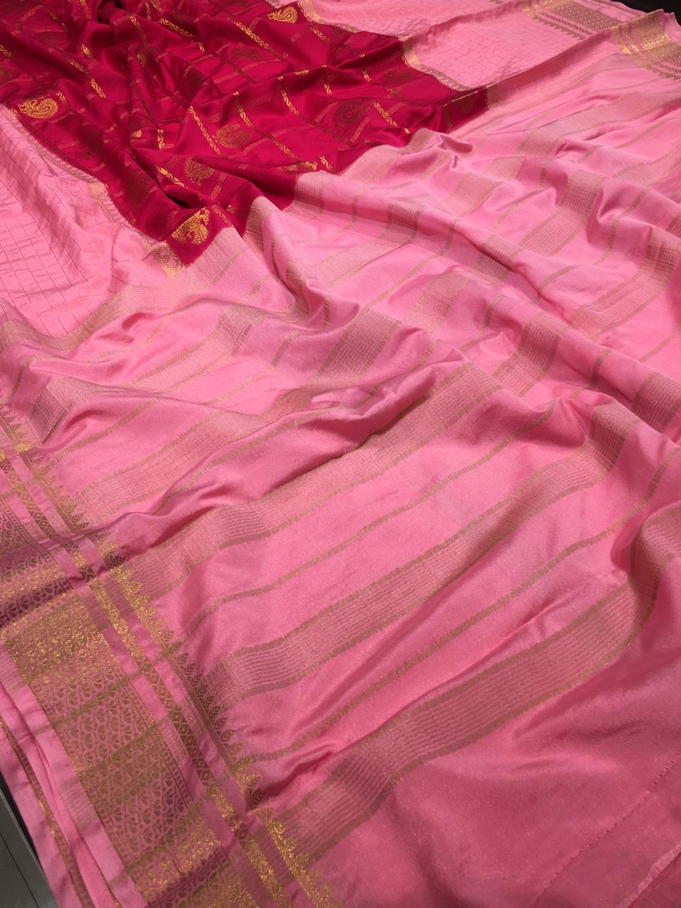 Semi Mysore Crape Silk