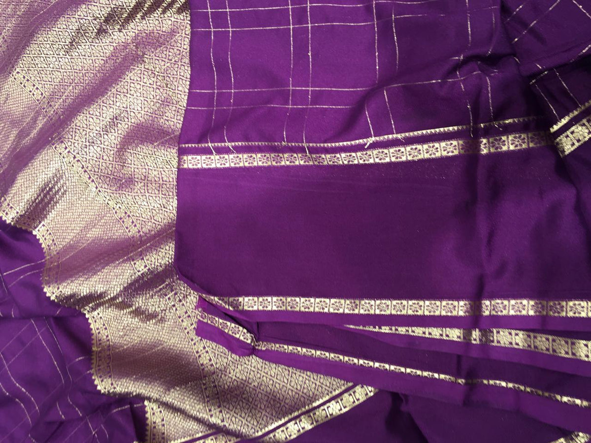 Semi Mysore Crape Silk