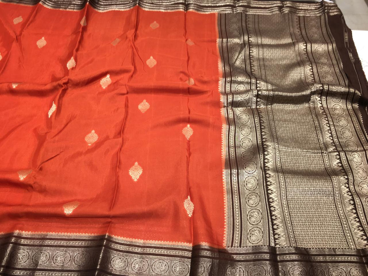 Moonga Crape Saree