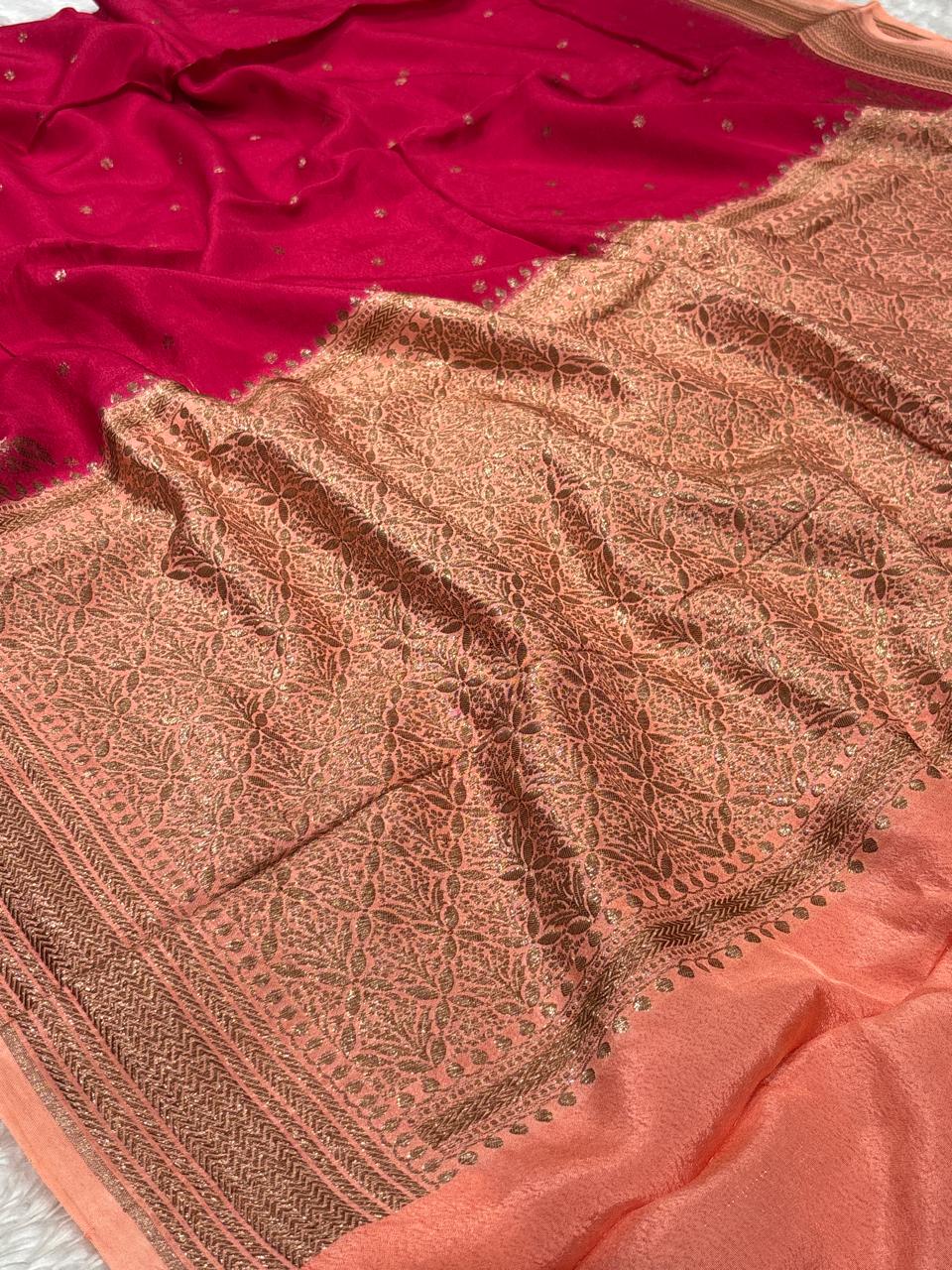 Semi Kaddi Banarasi Saree