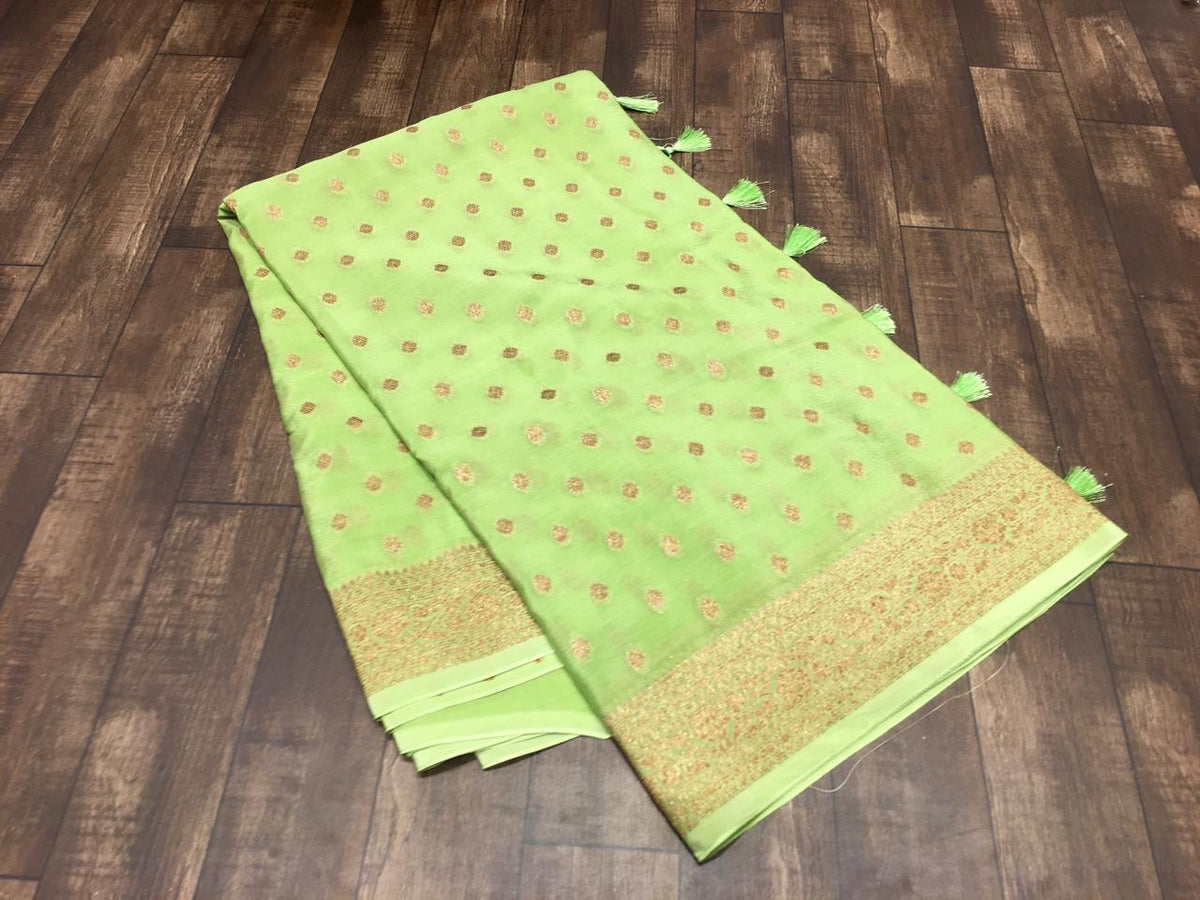 Crape Banarasi Saree