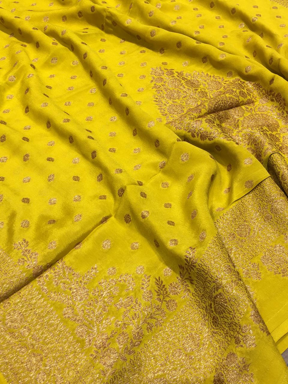 Crape Banarasi Saree