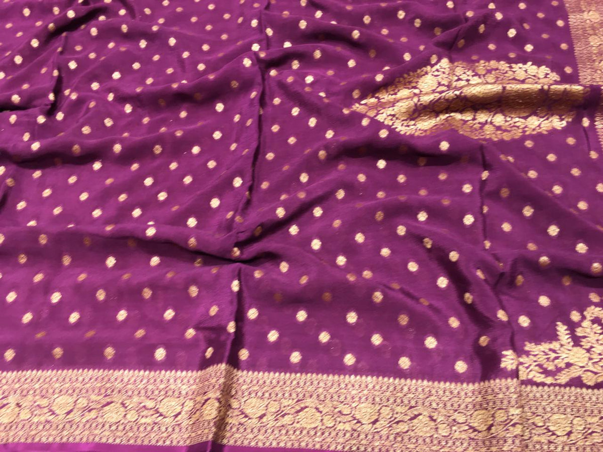 Crape Banarasi Saree