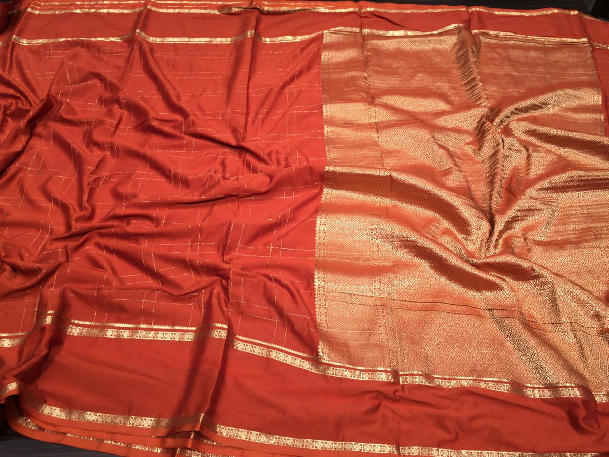 Semi Mysore Crape Silk