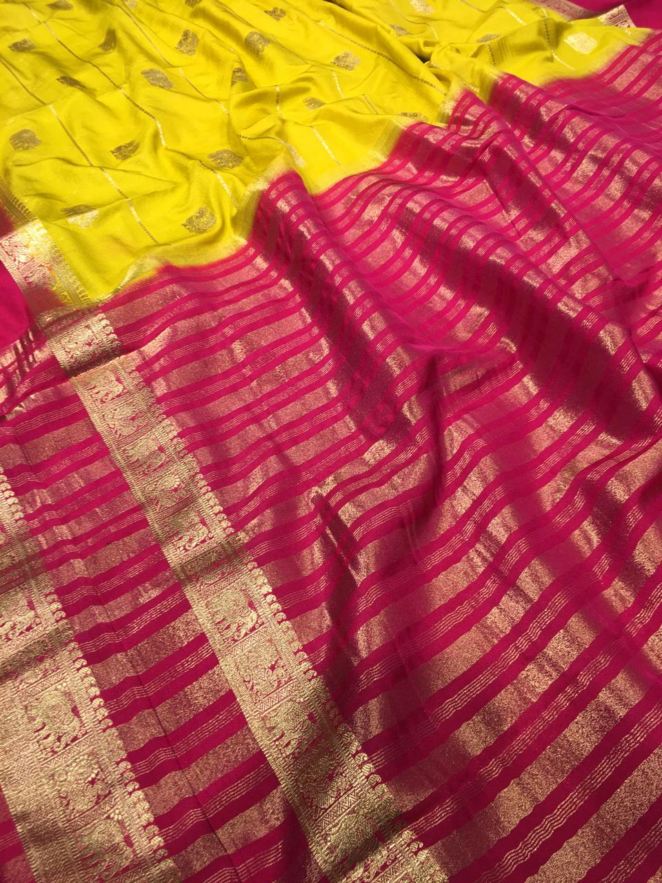 Semi Mysore Crape Silk