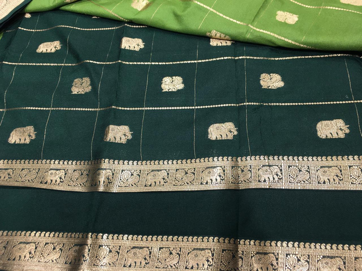Semi Mysore Crape Silk