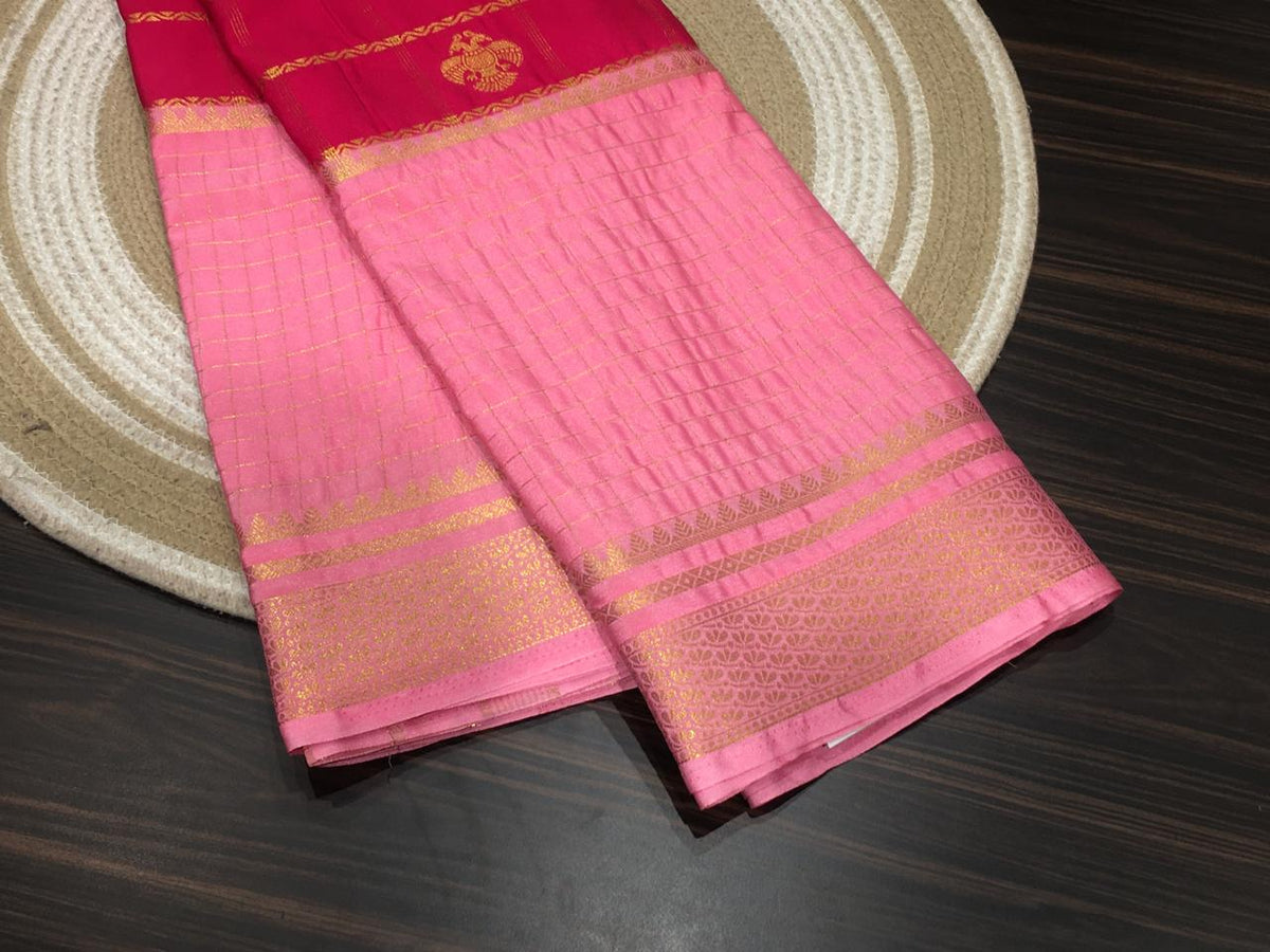Semi Mysore Crape Silk