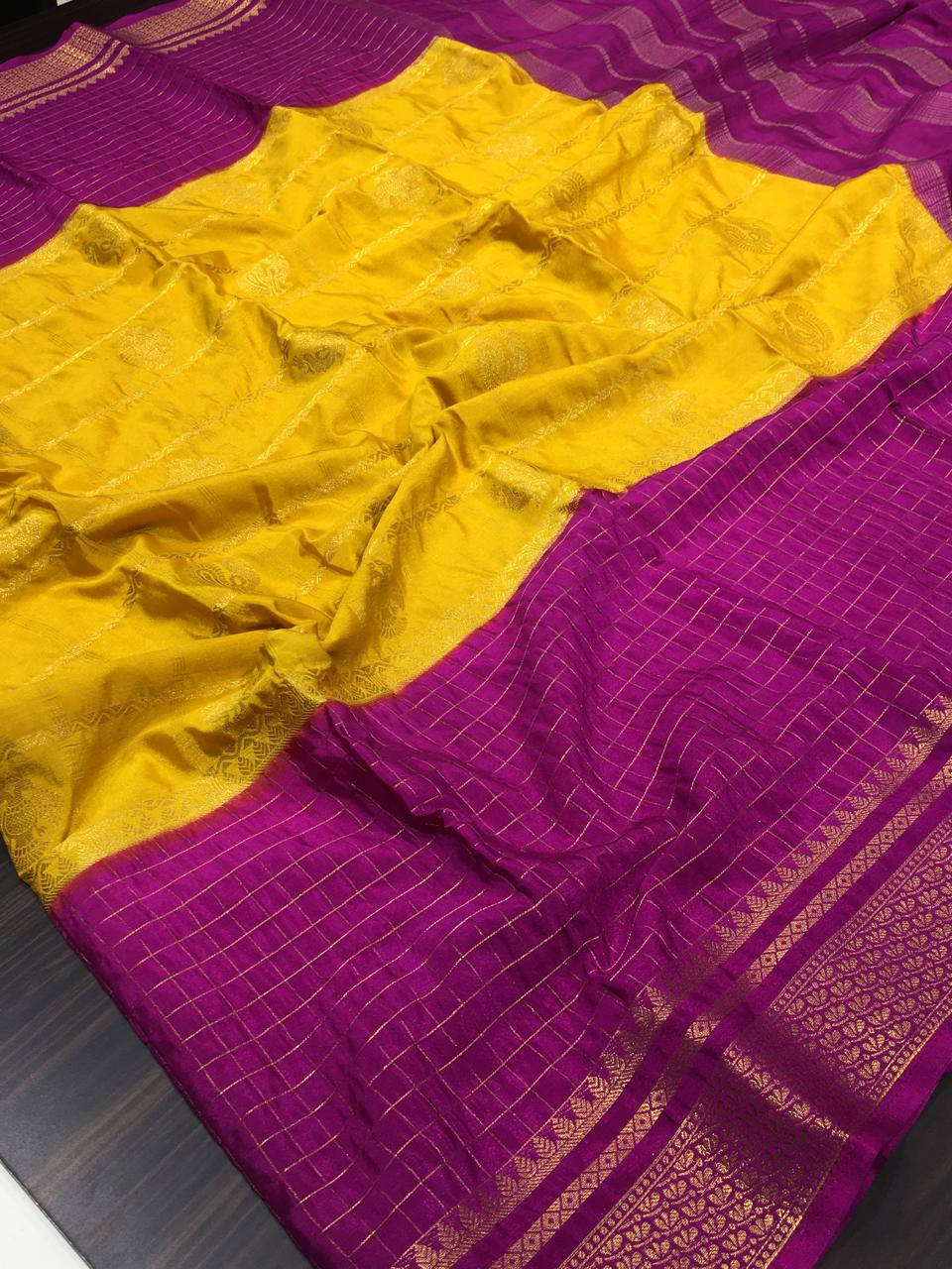 Semi Mysore Crape Silk