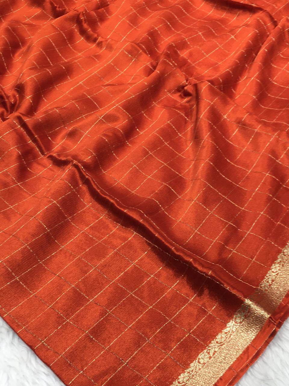 Wrinkle Chiffon Saree