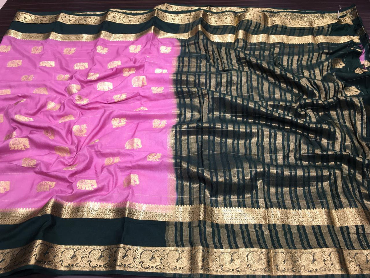 Semi Mysore Crape Silk