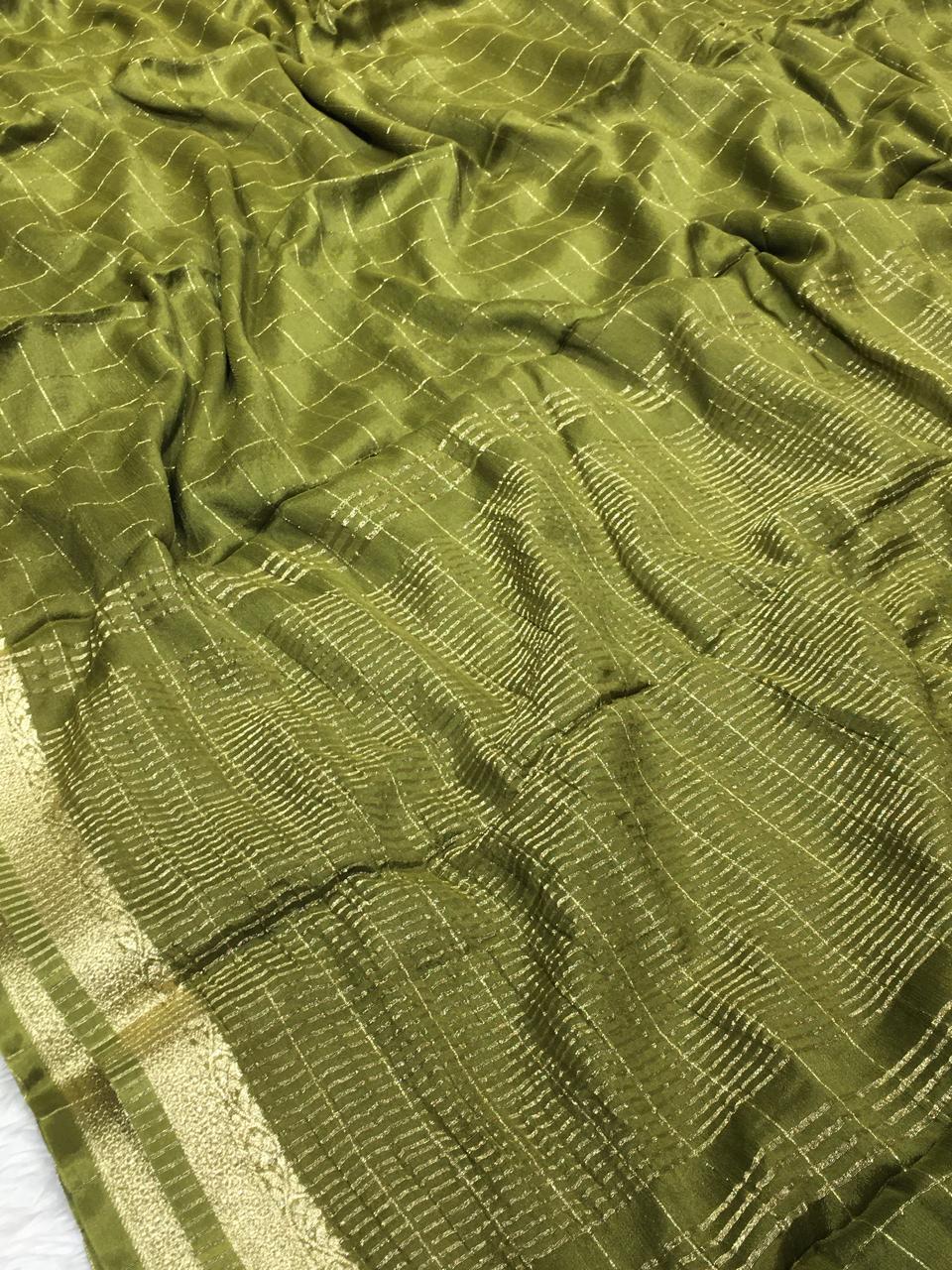 Wrinkle Chiffon Saree