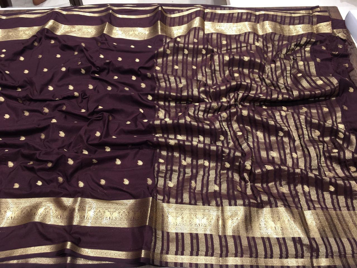 Semi Mysore Crape Silk