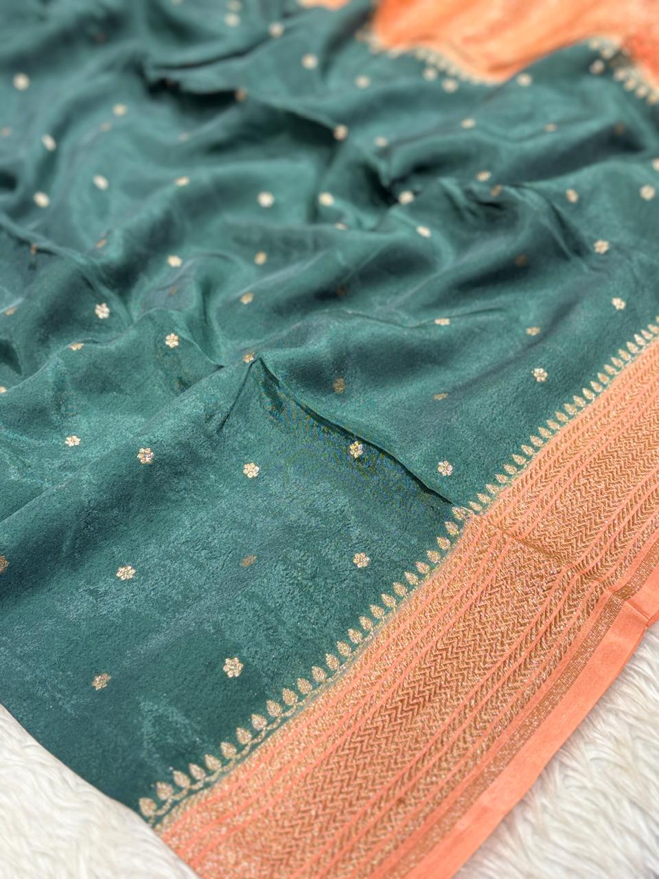 Semi Kaddi Banarasi Saree
