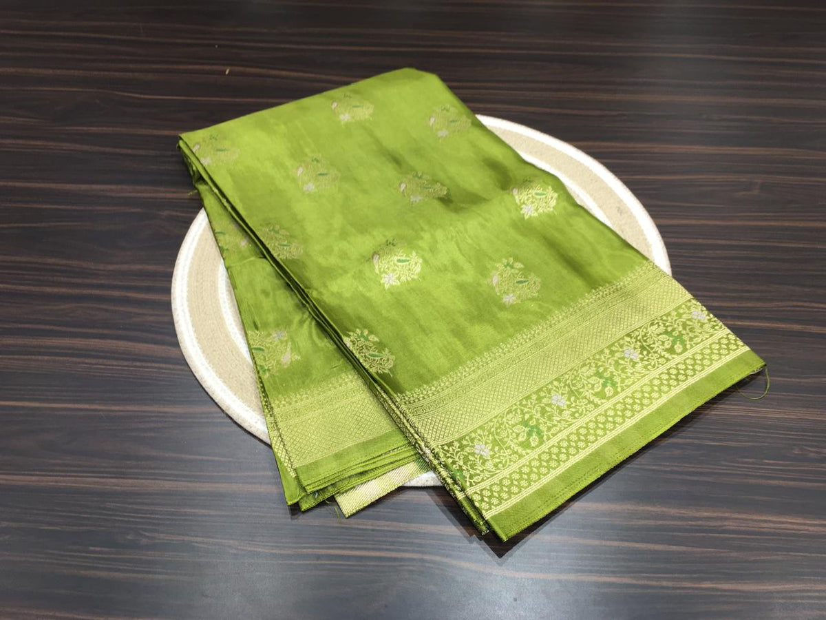 Satin Meena Crepe Saree