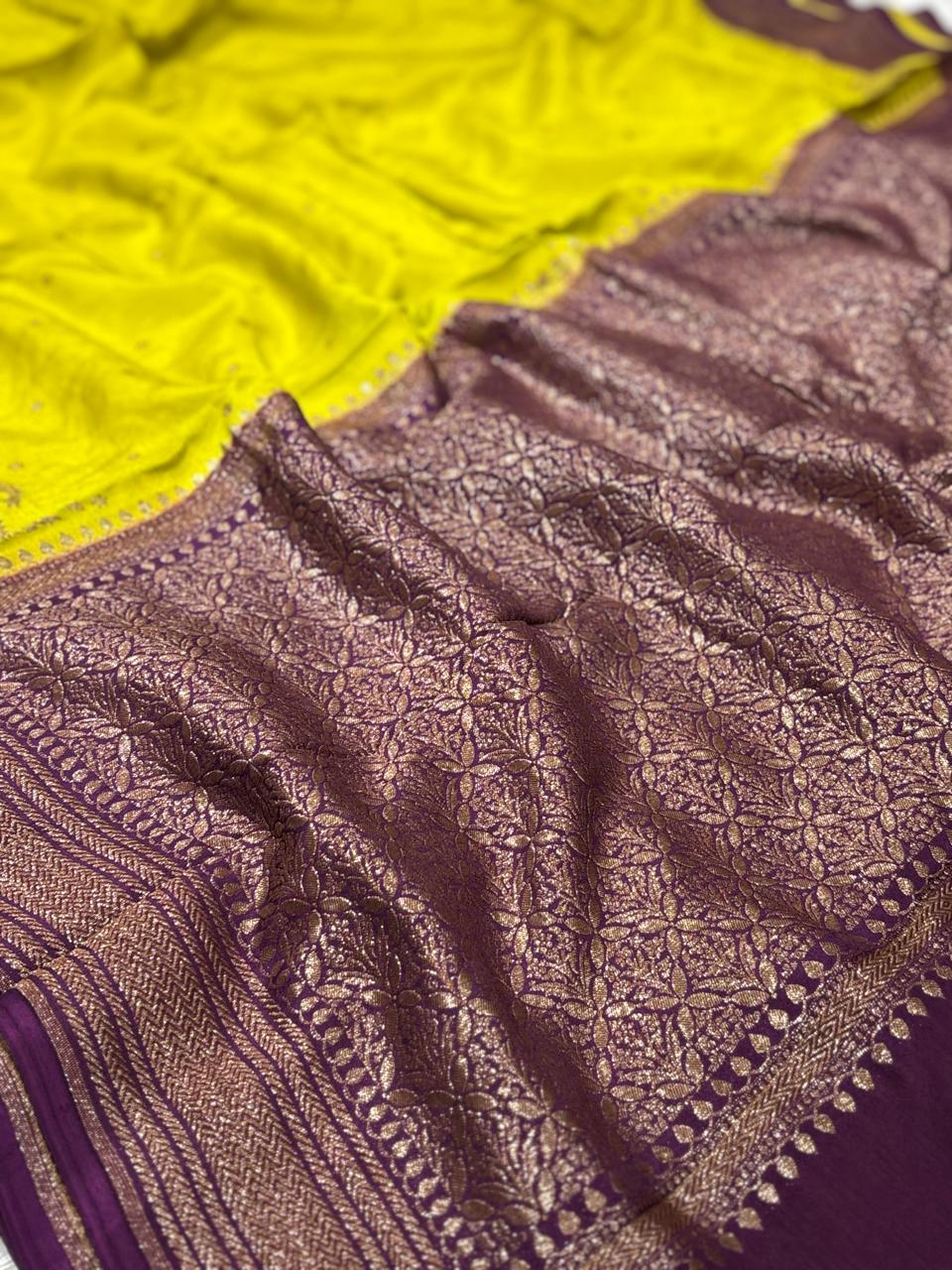 Semi Kaddi Banarasi Saree