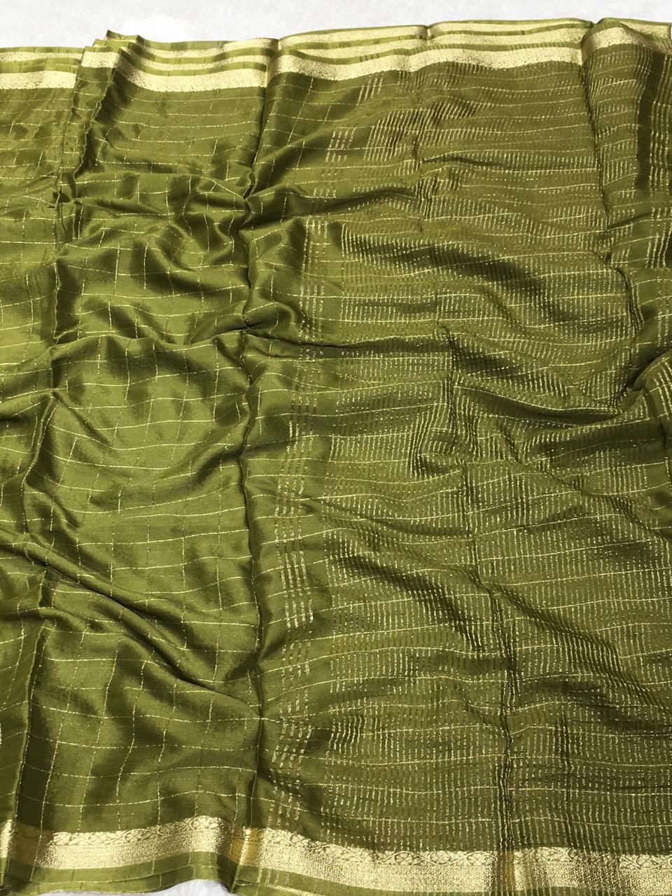 Wrinkle Chiffon Saree