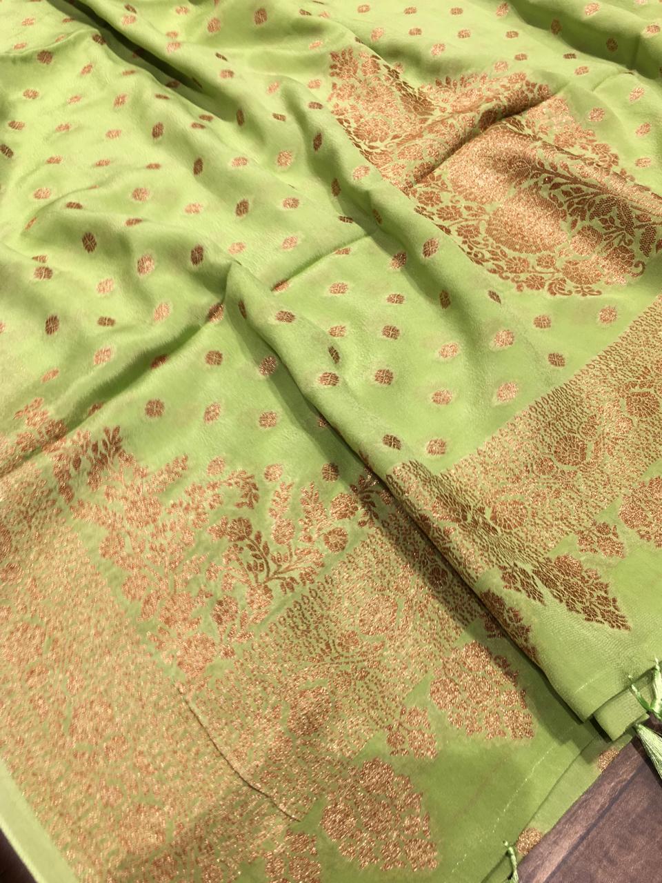 Crape Banarasi Saree