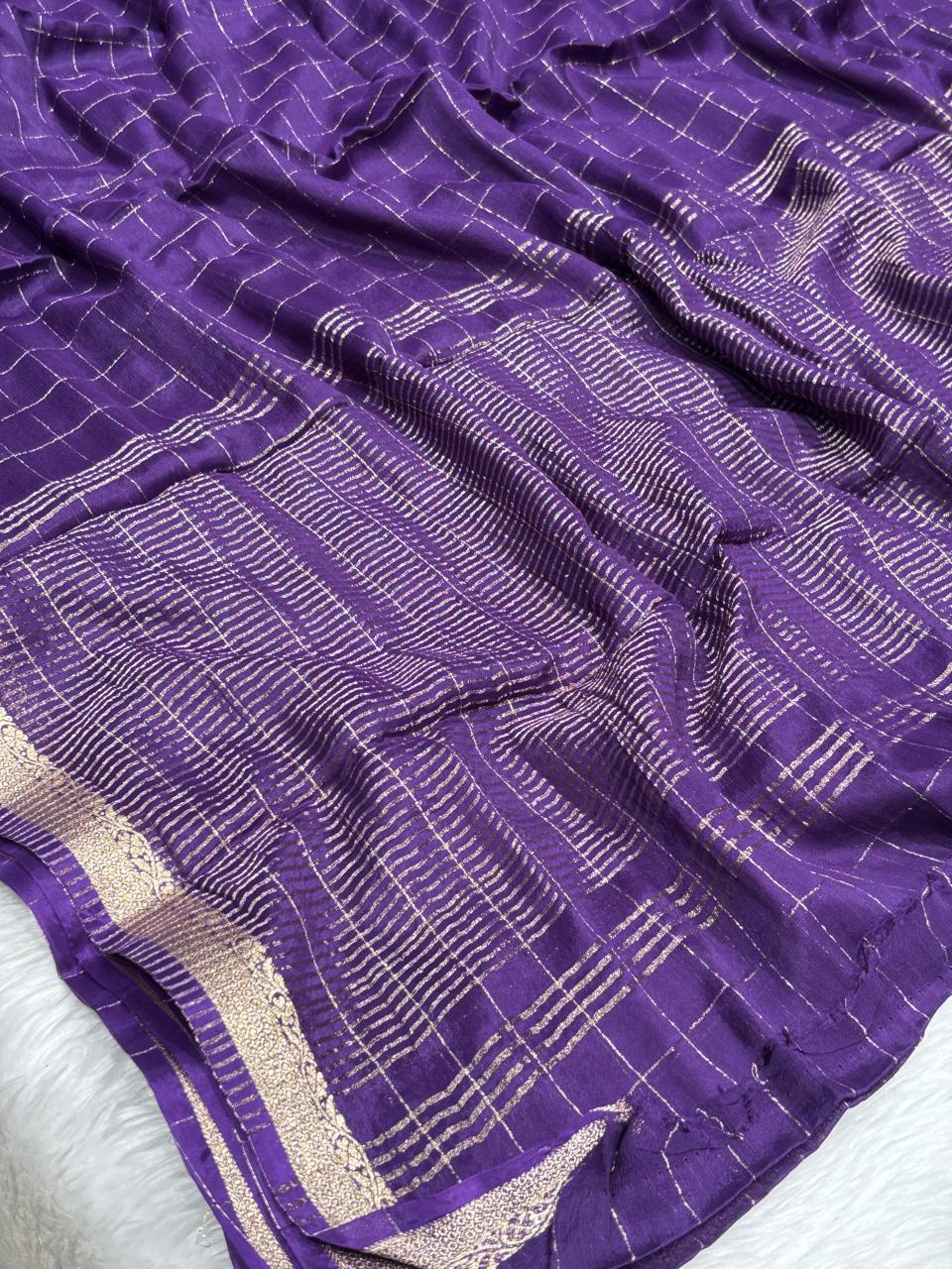 Wrinkle Chiffon Saree