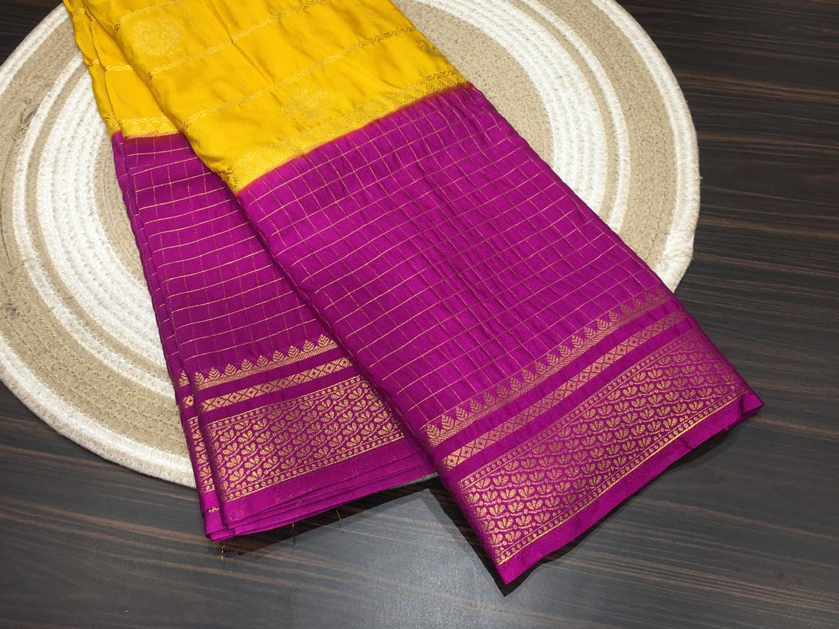 Semi Mysore Crape Silk