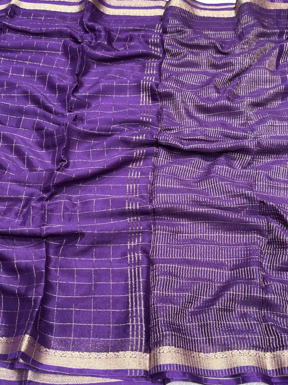 Wrinkle Chiffon Saree