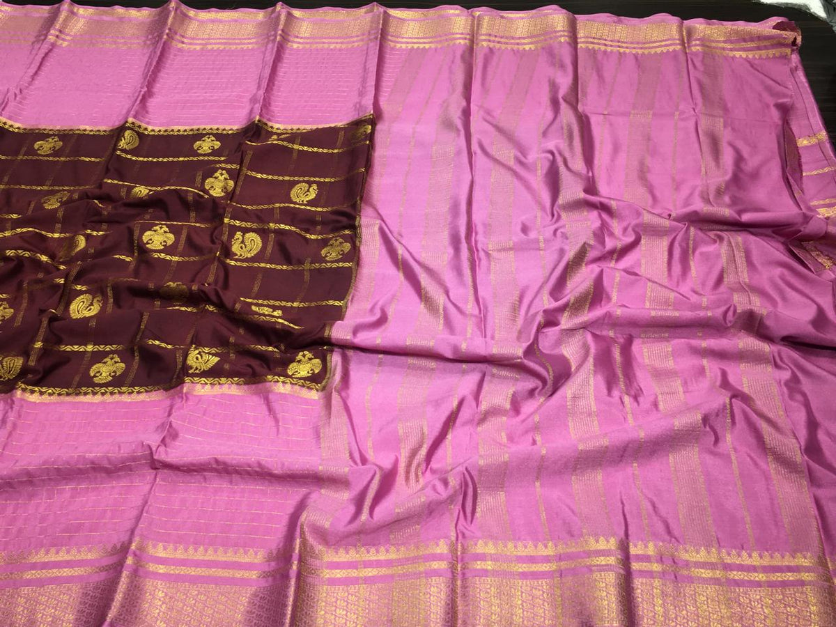 Semi Mysore Crape Silk