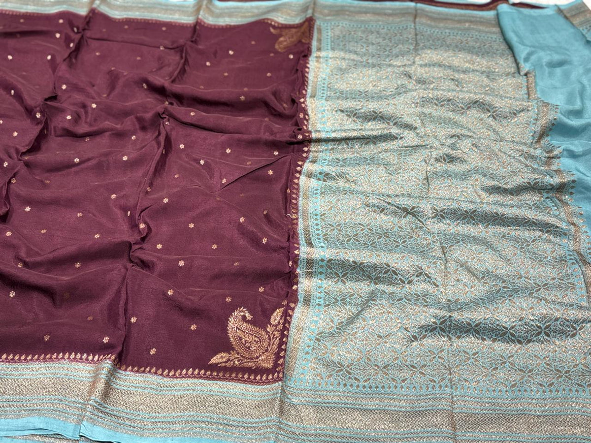 Semi Kaddi Banarasi Saree