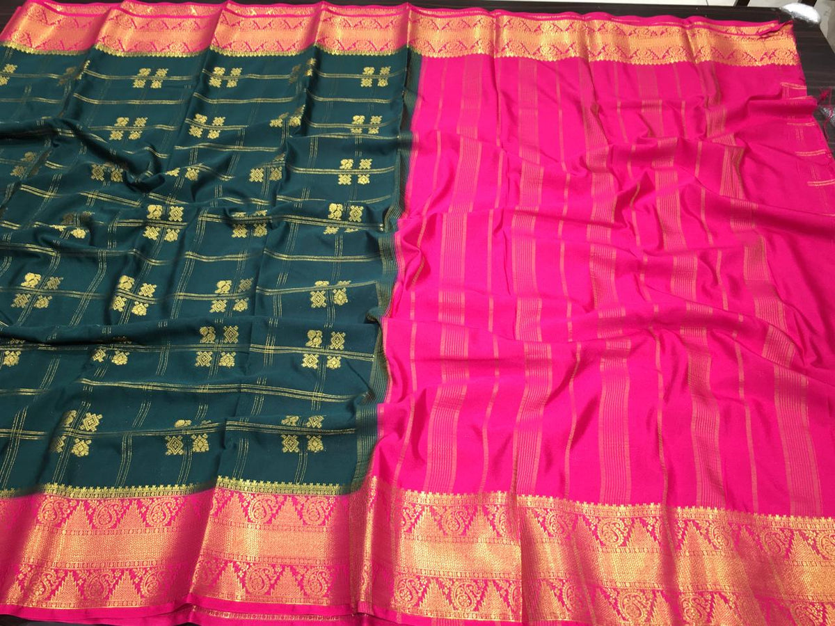 Semi Mysore Crape Silk