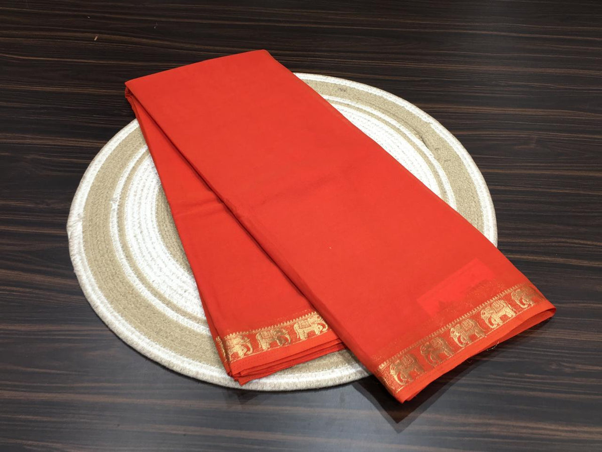 Semi Mysore Crape Silk