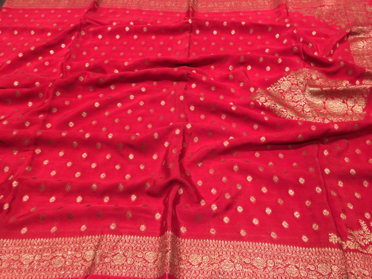 Crape Banarasi Saree
