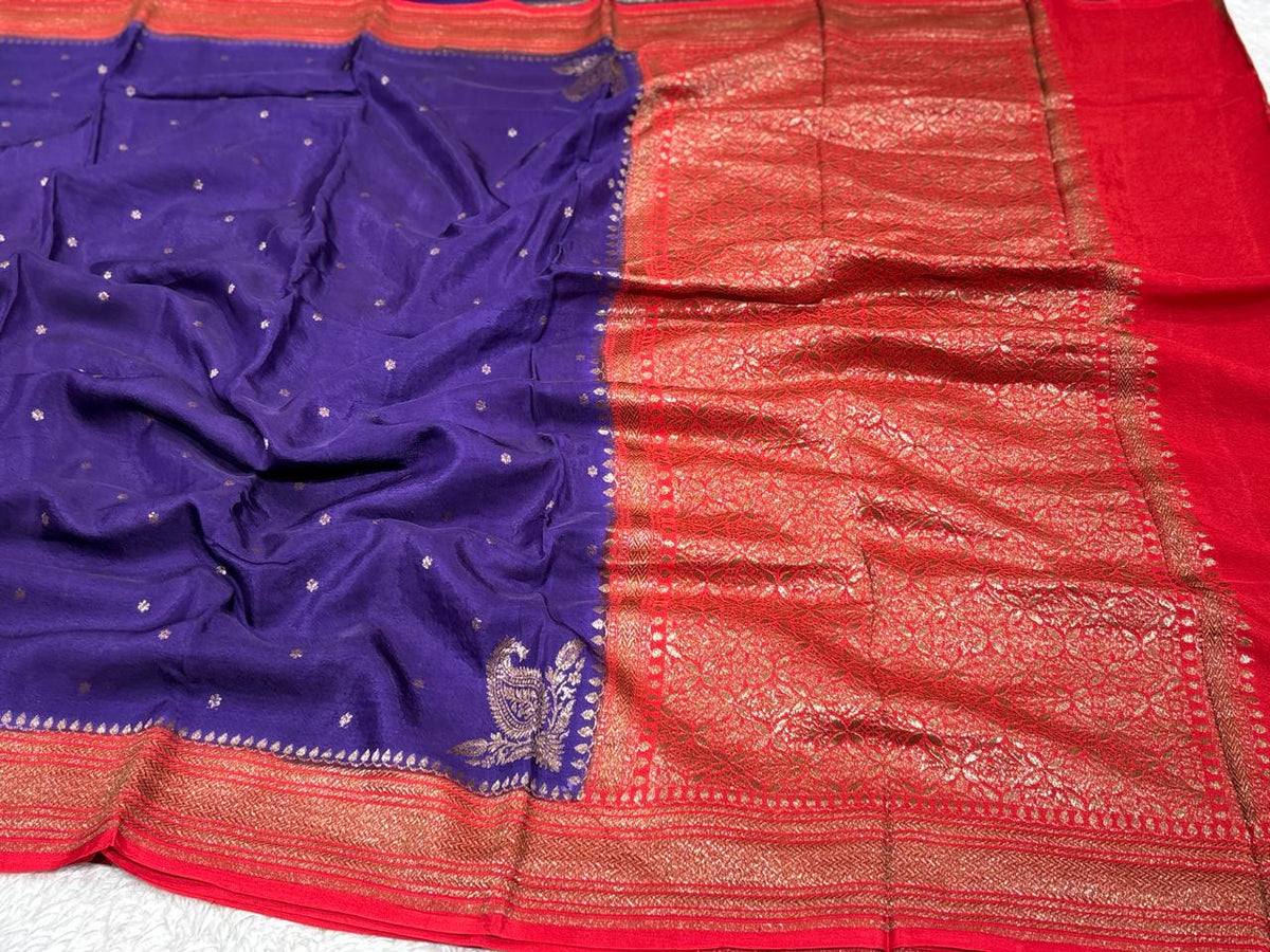 Semi Kaddi Banarasi Saree