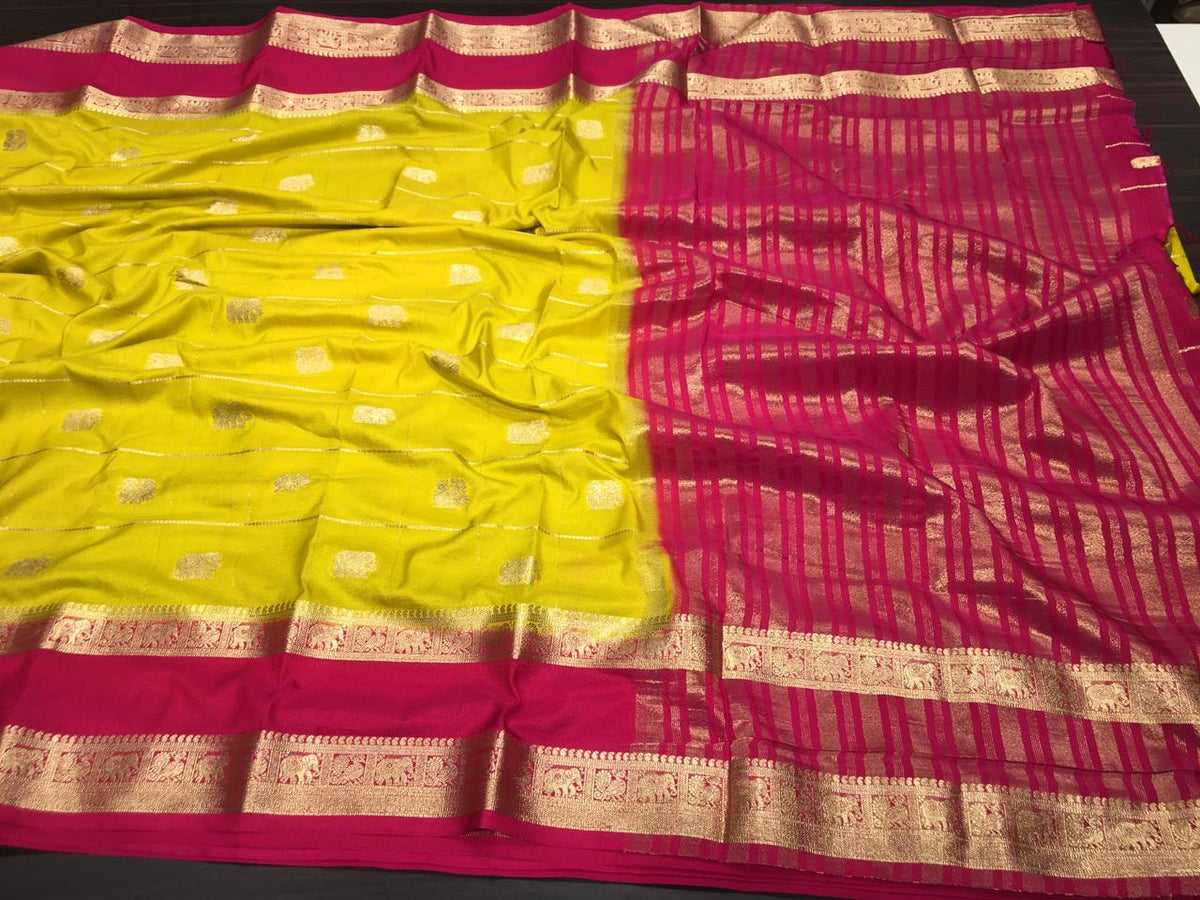 Semi Mysore Crape Silk