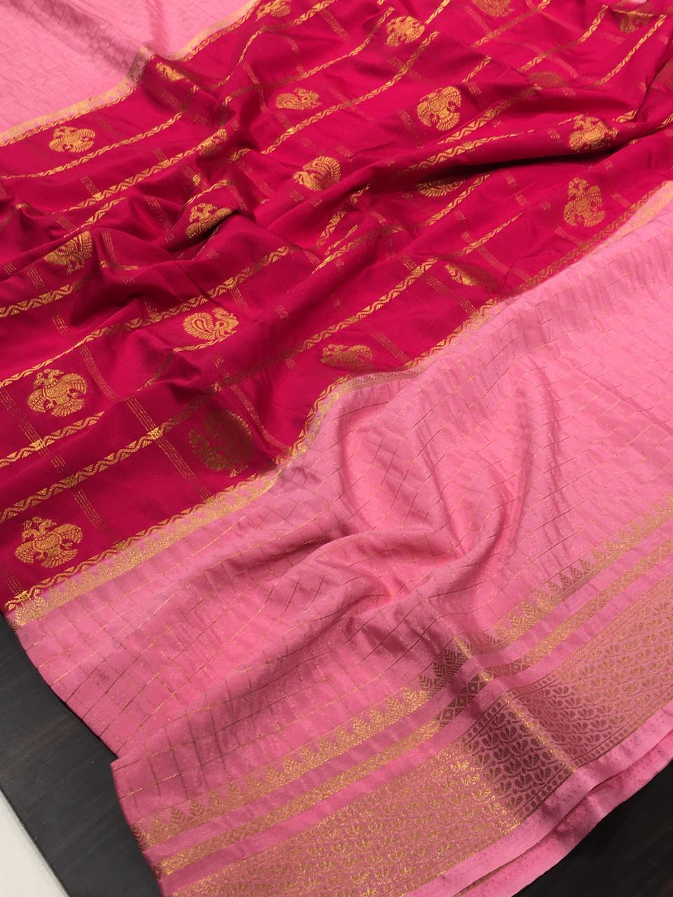 Semi Mysore Crape Silk