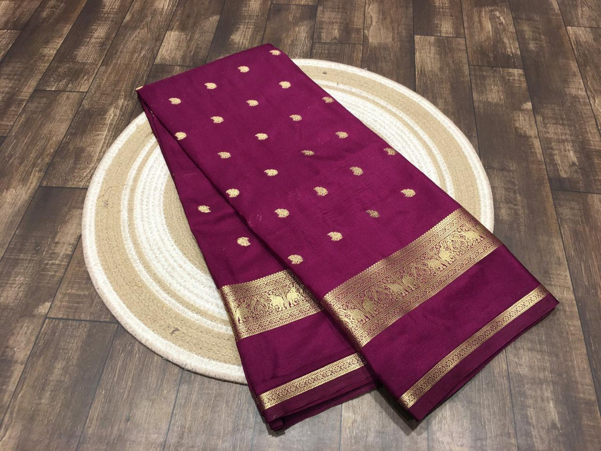 Semi Mysore Crape Silk