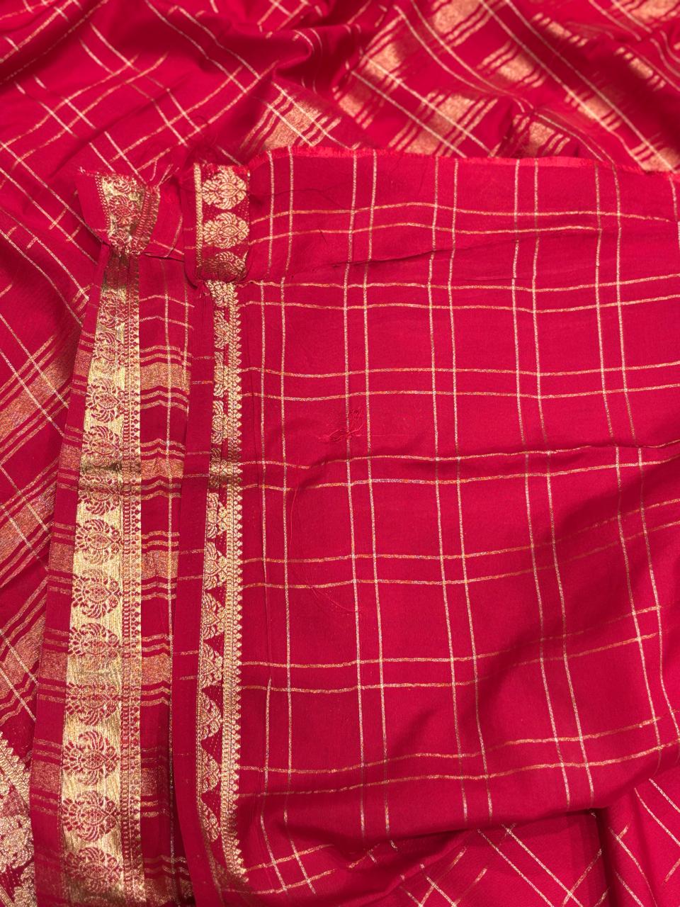 Premium Semi Mysore Crape Silk Saree