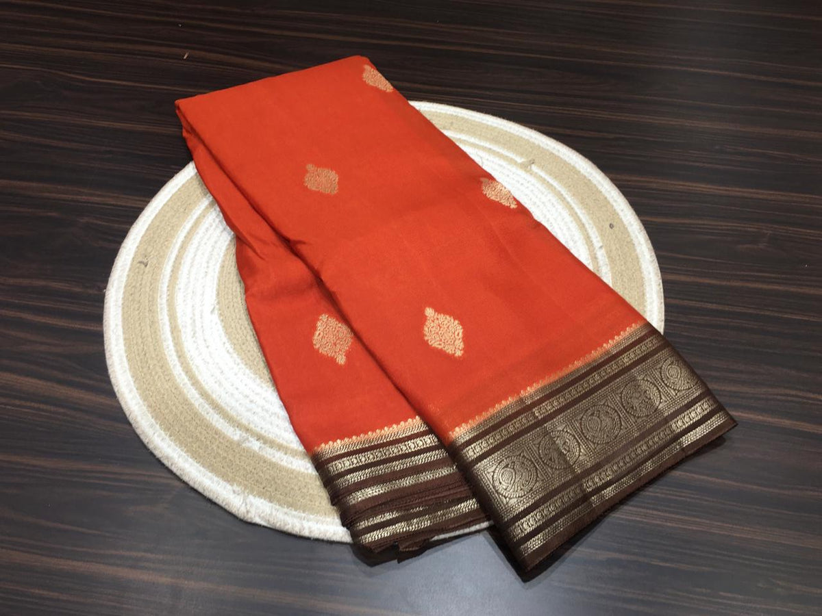 Moonga Crape Saree
