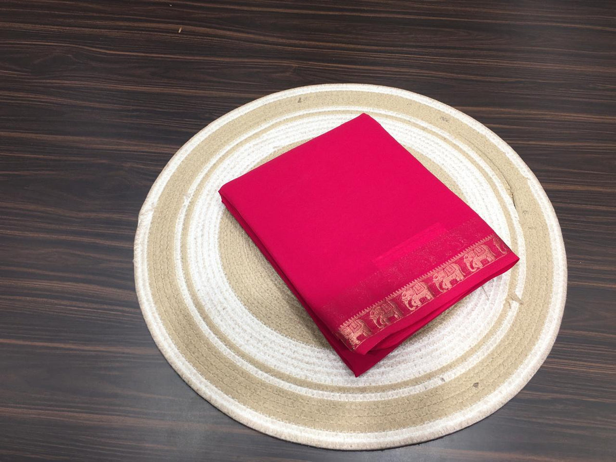 Semi Mysore Crape Silk
