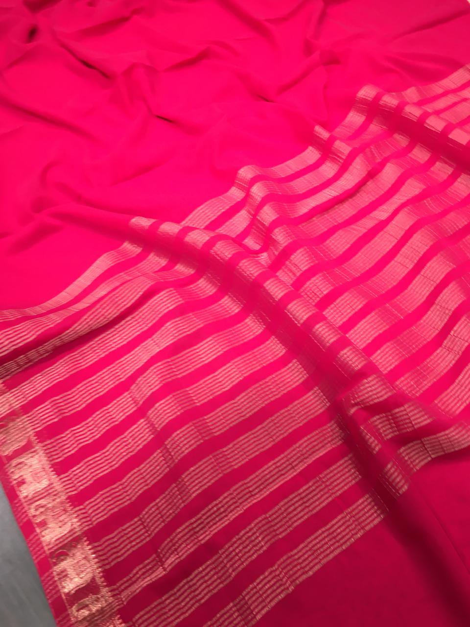 Semi Mysore Crape Silk