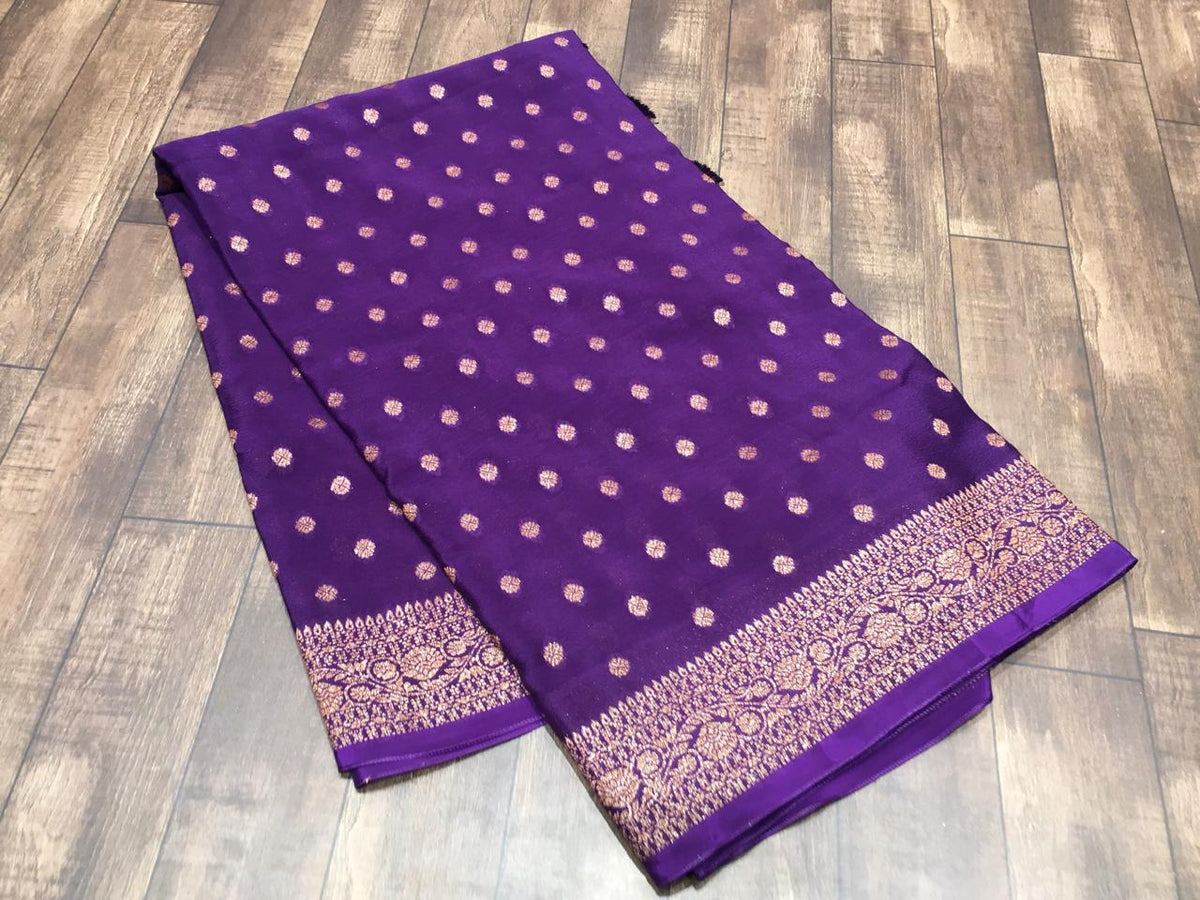 Crape Banarasi Saree