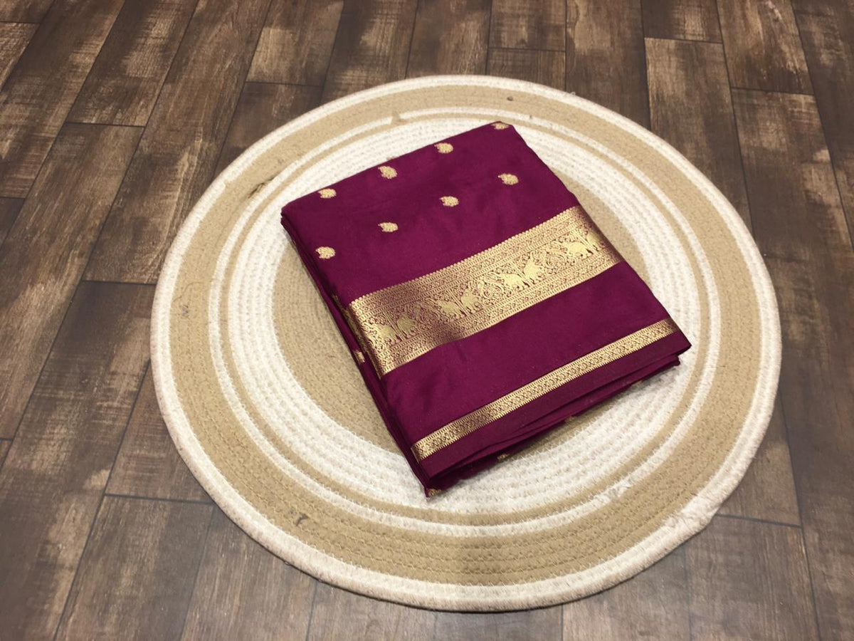 Semi Mysore Crape Silk
