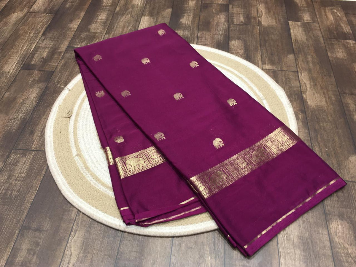 Semi Mysore Crape Silk